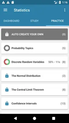 Introductory Statistics android App screenshot 4